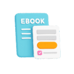 Ebook mockup with a web form