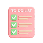 To-do list with all items ticked off